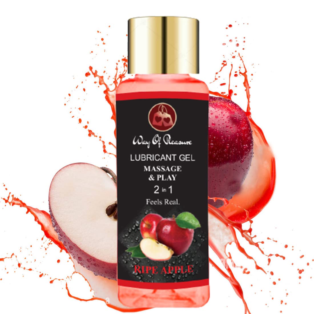 Way Of Pleasure Lubricant Massage & Play 2 in 1 Ripe Apple Flavour 50ml For Men & Women-image-47