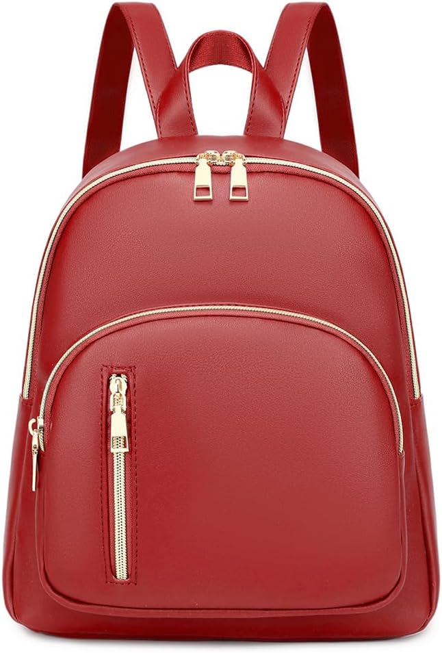 Women Mini Backpack Purse PU Leather Anti-theft Backpack Ladies Fashion Casual Travel Daypack Rucksack