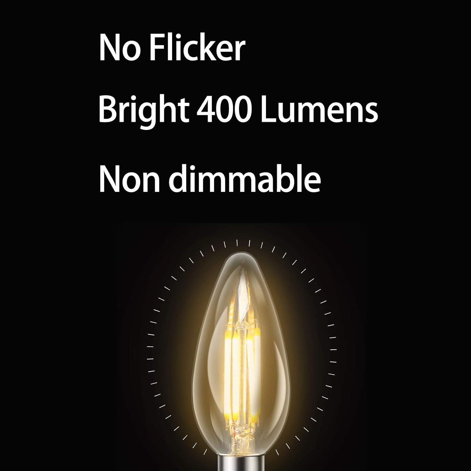 🔥 Hоt Dеаlѕ E12 LED Bulb 10X 4W Vintage Light Bulbs Wowatt B11 Candelabra Base Warm White 2700K Not Dimmable Equivalent 40 Watt Type B Incandescent Edison Lamp for Indoor Lighting Fixture 400LM 120V Φ1.38x3.86”