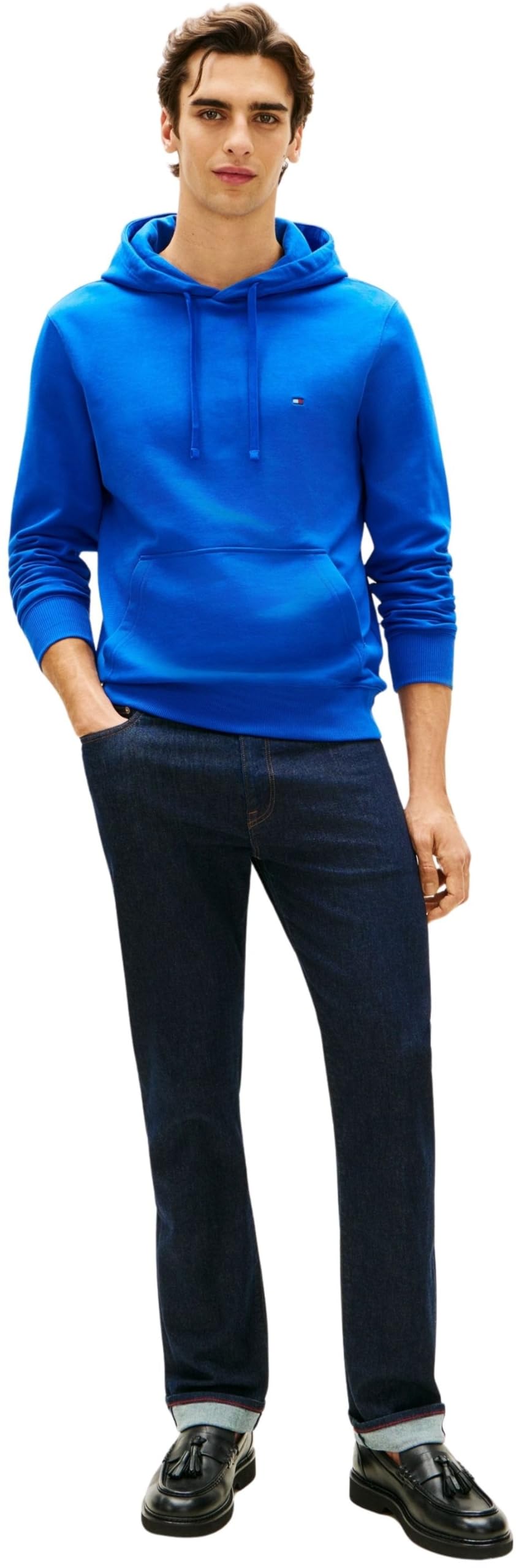 Tommy Hilfiger Essential Terry Hoody Mw0mw37235 Felpa con Cappuccio Uomo