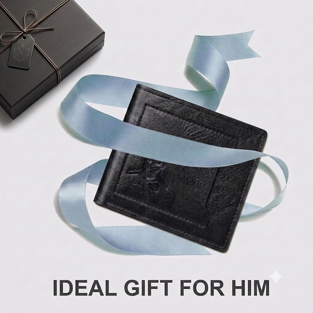 Leather Bat Wallet For Men,Superhero Mask Slim Card Holder,Design With Cut-Out Face ID Heroic Wallet-Multiple Card Slots And Cash Compartments For Quick Access,The Best Gift For Holiday