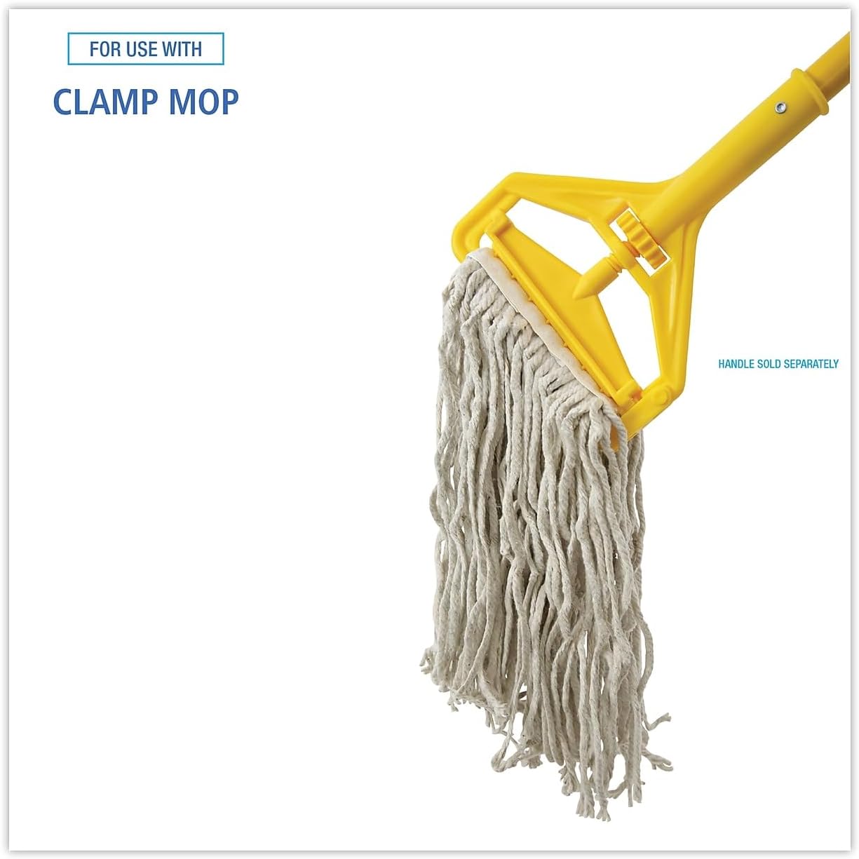 Boardwalk BWKCM02016S 4-Ply #16 Band Cotton Cut-End Mop Head - White (12/Carton)