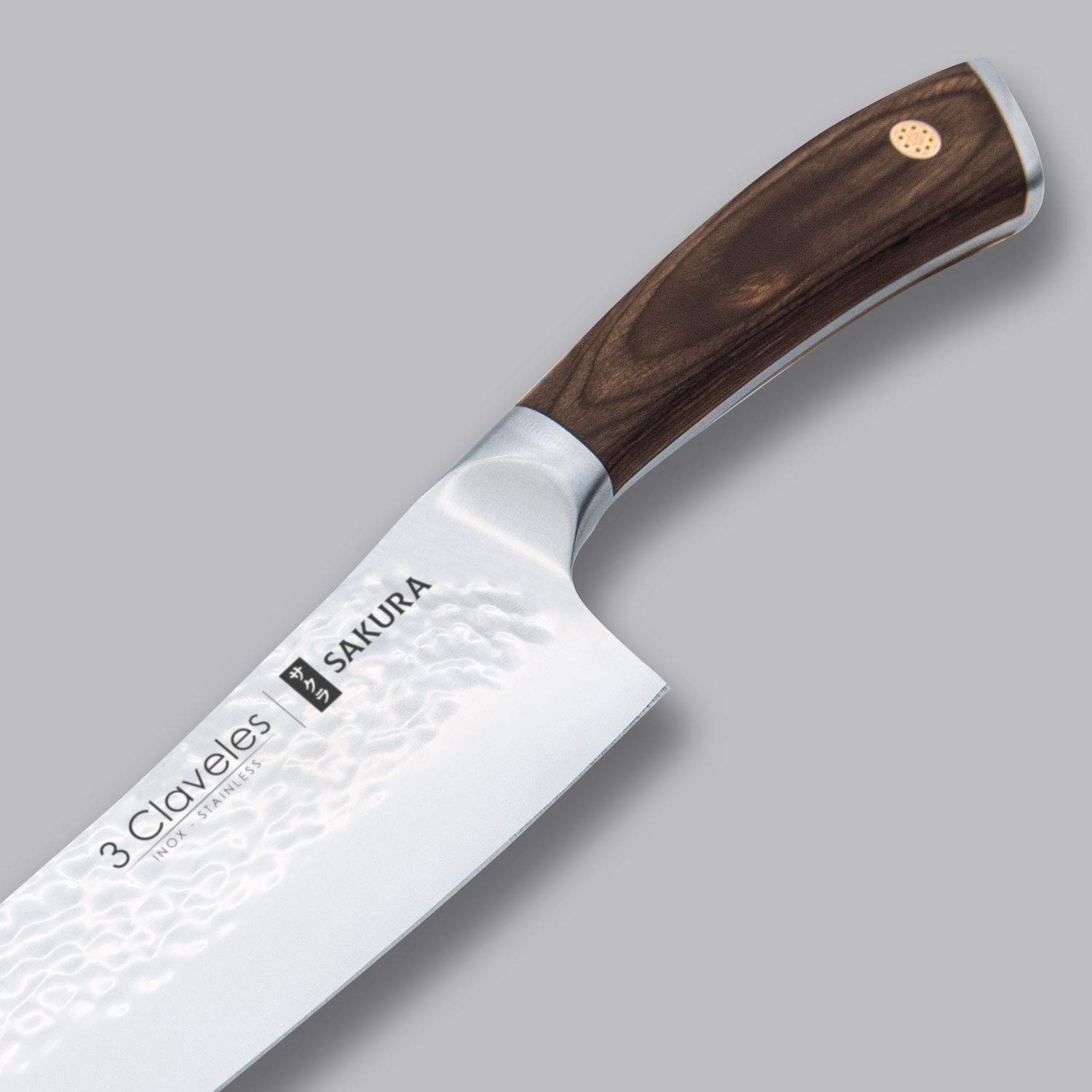3 Claveles 28054 Cocina, Acero inoxidable, Set de 3 Cuchillos SAKURA
