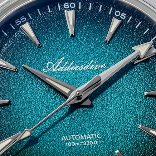 Image of ADDIESDIVE Mens Watch Automatic NH35 /8215 200M Luminous Easy to Read Dial Wrist Watch Minimalist Fashion Simple Watch Analog Date with Leather Strap and Bracelet