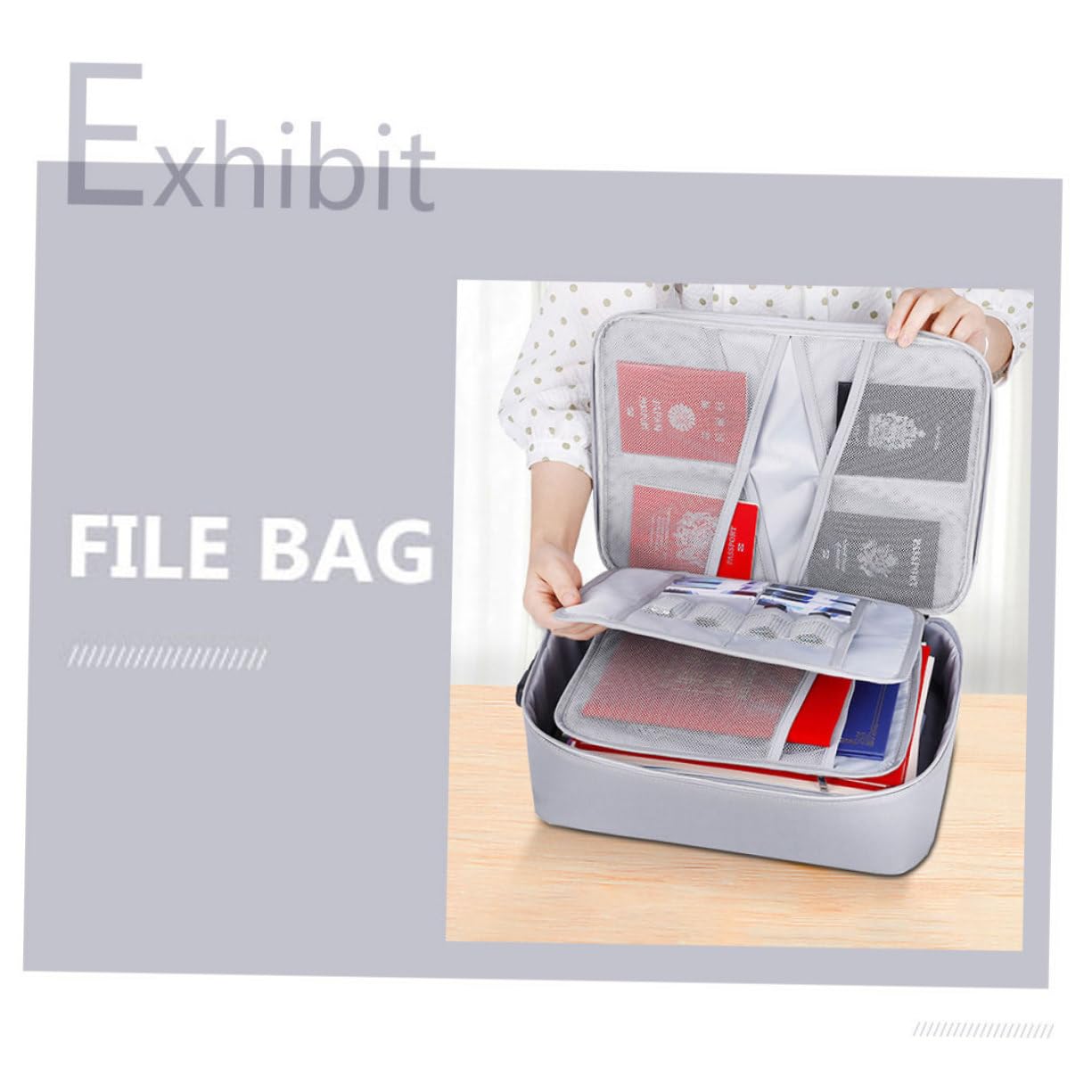 SHOWERORO Borsa Portadocumenti Protettiva Ignifuga Design Elegante Casa Ufficio Sicura Da Usare Fornire Protezione Completa Documenti
