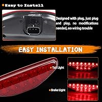 Vista 4 de Luz trasera LED roja para motocicleta ATV luces traseras de freno para TRX400EX 2005-2007, TRX450ER 2006-2014, TRX450R 2004-2009, TRX300EX