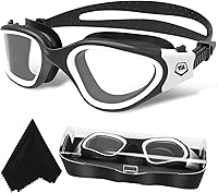 Vista 34 de WIN.MAX - Goggles de natación polarizados, antivaho, antirrayos ultravioleta, sin filtraciones y con visión clara para hombres, mujeres, adultos