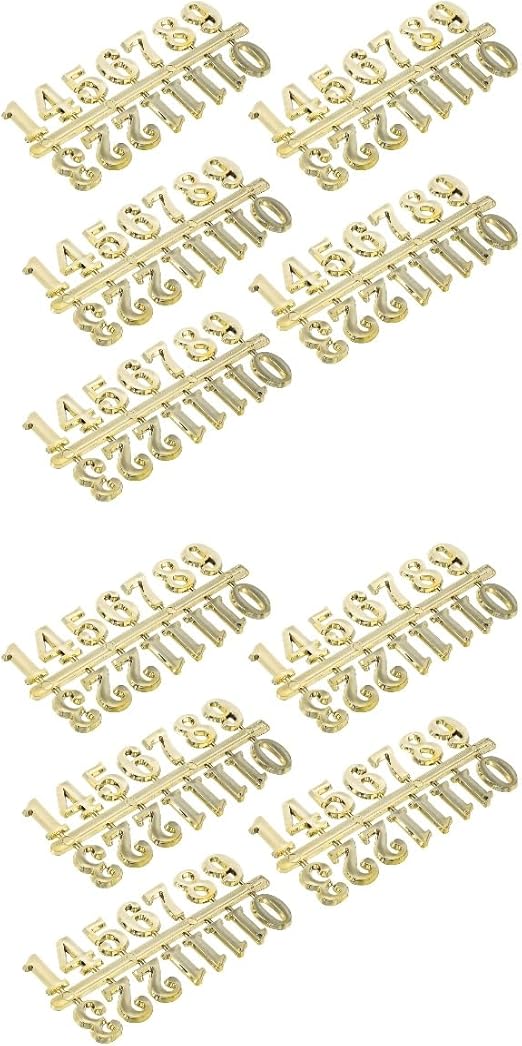 Cabilock 10 Sets Clock Arabic Numbers 5 Sets Digital Arabic Clock