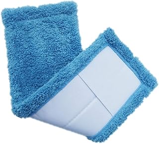 Didiseaon Washable Flat Mop Head Pads Microfiber Mop Pads Refill Heads Absorbing Microfiber Cleaning Mop Pads for Hardwood Tile Marble Floor Professional Mops (Blue) Microfiber Mop Heads