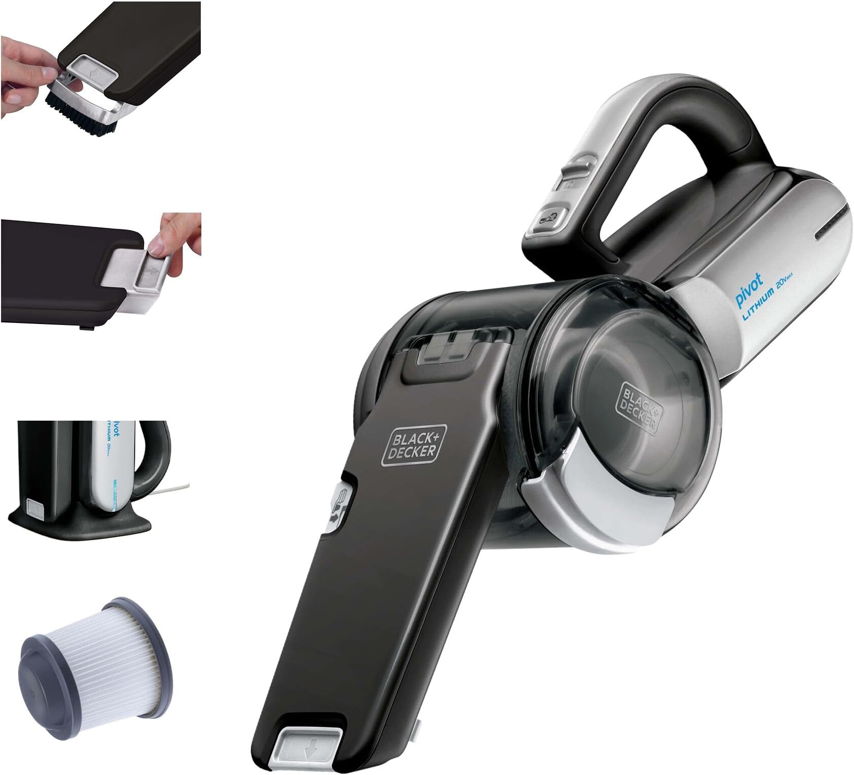 Black+Decker BDH2000PL MAX Lithium Pivot Vacuum, 20-volt by BLACK+DECKER