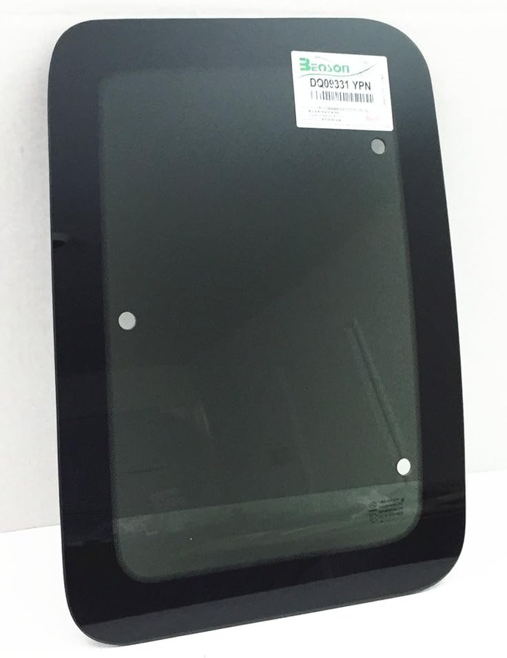 Privacy Movable Passenger Right Side Rear Access Door Quarter Glass Quarter Window Compatible with Ford F250 F350 F650 F750 F450 F550 Pickup 2 Door Super Cab 2000-2016 Models