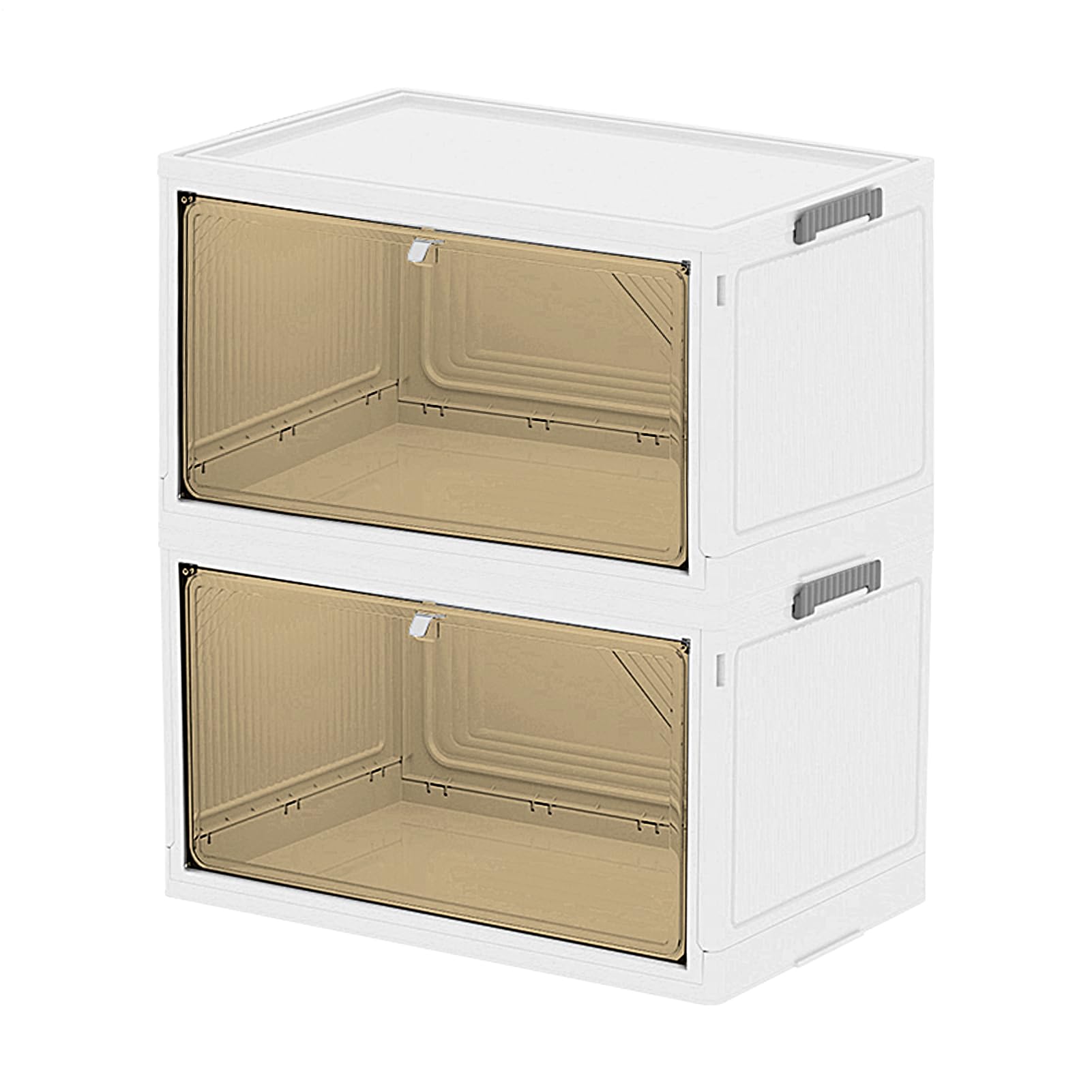 Generisch Stapelbare Aufbewahrungsboxen, stapelbarer Schrank-Organizer | Kleiderschrank faltbarer Kleiderorganizer Kleiderbox für Pullover, Jacken, platzsparender Aufbewahrungsbehälter Hosen, Unt