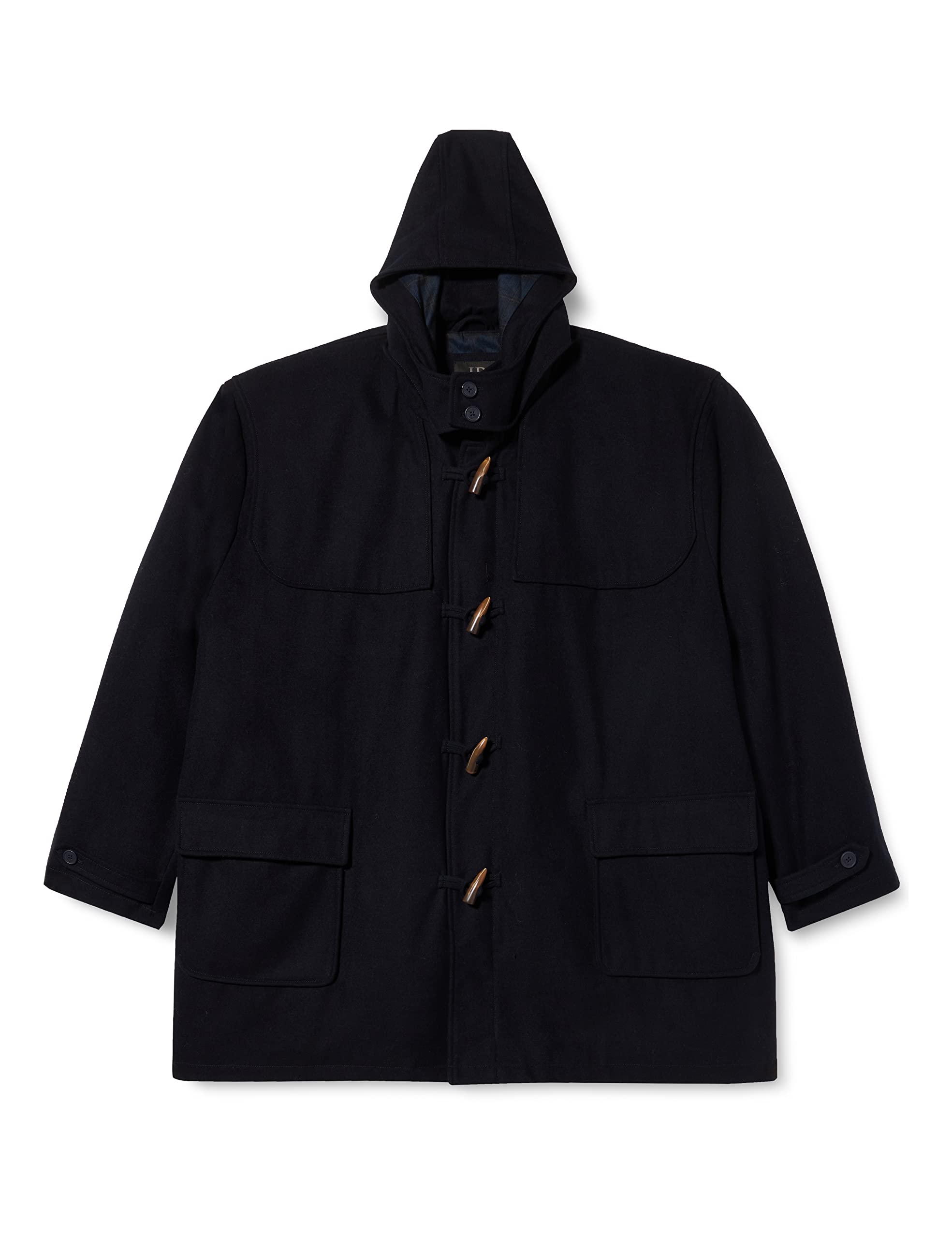 JP 1880 Herren große Größen Übergrößen Menswear L-8XL Dufflecoat, wasserabweisend, Knebel Knöpfe 795121