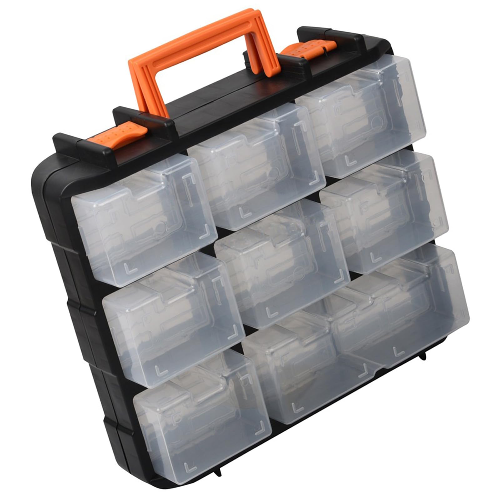Lightweight Portable Organizers Box with Multiple Compartments for Efficient Storage of Small Parts and Hardware Removable Dividers Box
