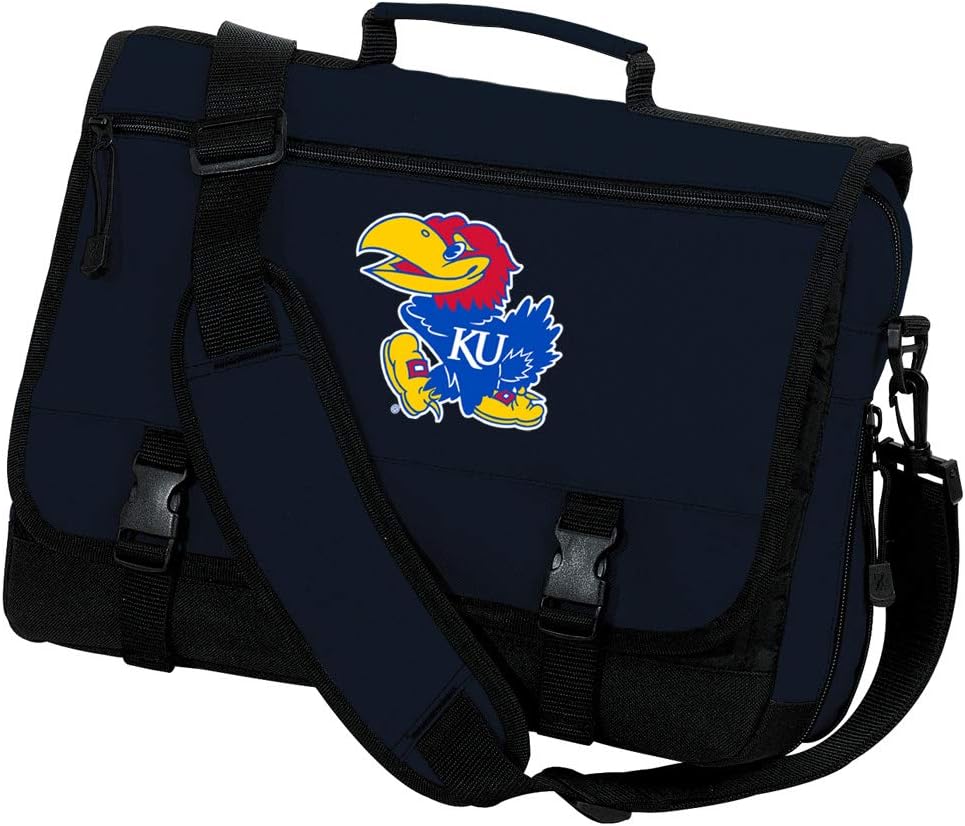 Broad Bay University of Kansas Laptop Computer Bag KU Jayhawks Messenger Bag Briefcase