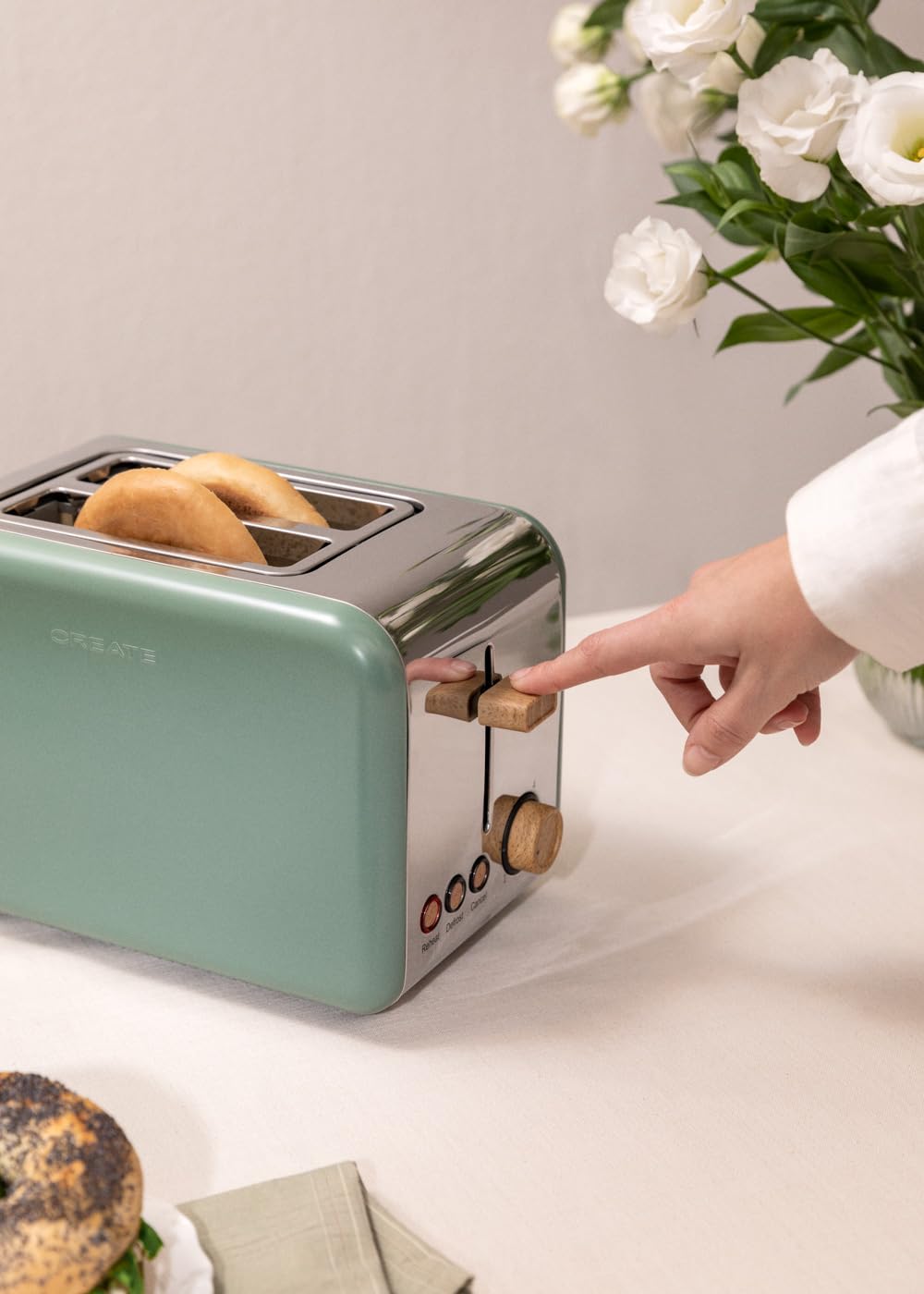 Create Broodrooster Voor Breed Brood - Voor Brede Plakken - 6 Niveaus Functies 1500w Toast Retro Xl 67b469acf6ede0d9d4042534