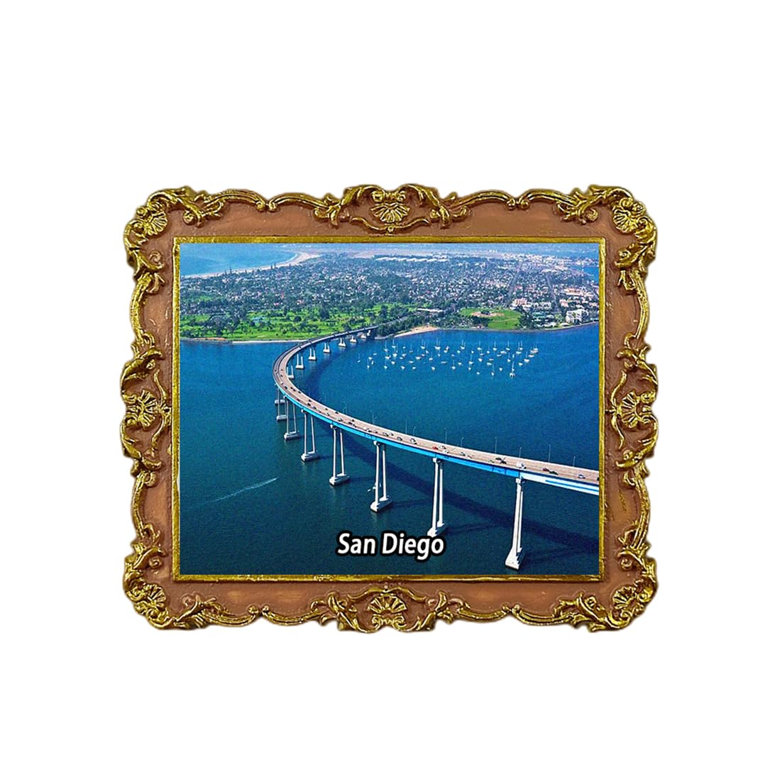 Calamita da frigorifero Coronado Bridge San Diego Stati Uniti Souvenir Gift Collection