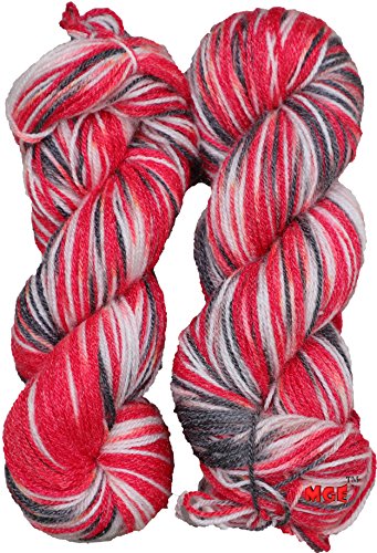 Image of M.G EnterpriseBerry Red New (400 gm) Knitting Yarn Wool, Crochet Yarn Thread. Best Used with Knitting Needles, Crochet Needles. Wool Yarn for Knitting.