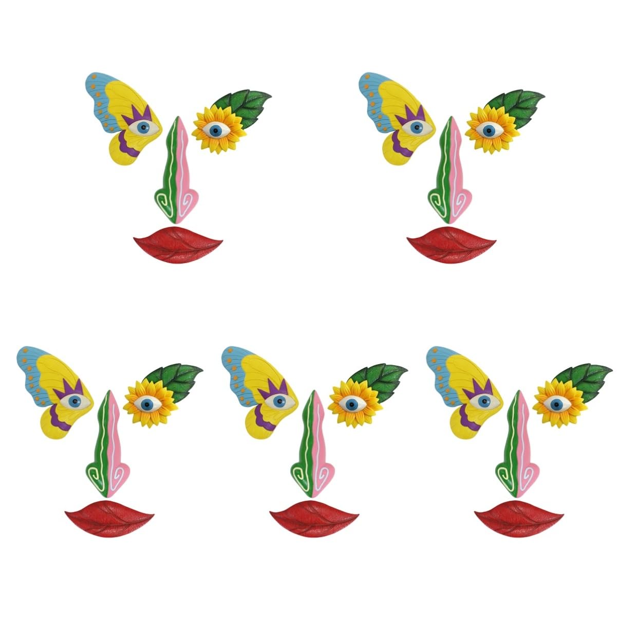 Ensemble de visages d'arbre YARNOW pour embellir un jardin extérieur triste