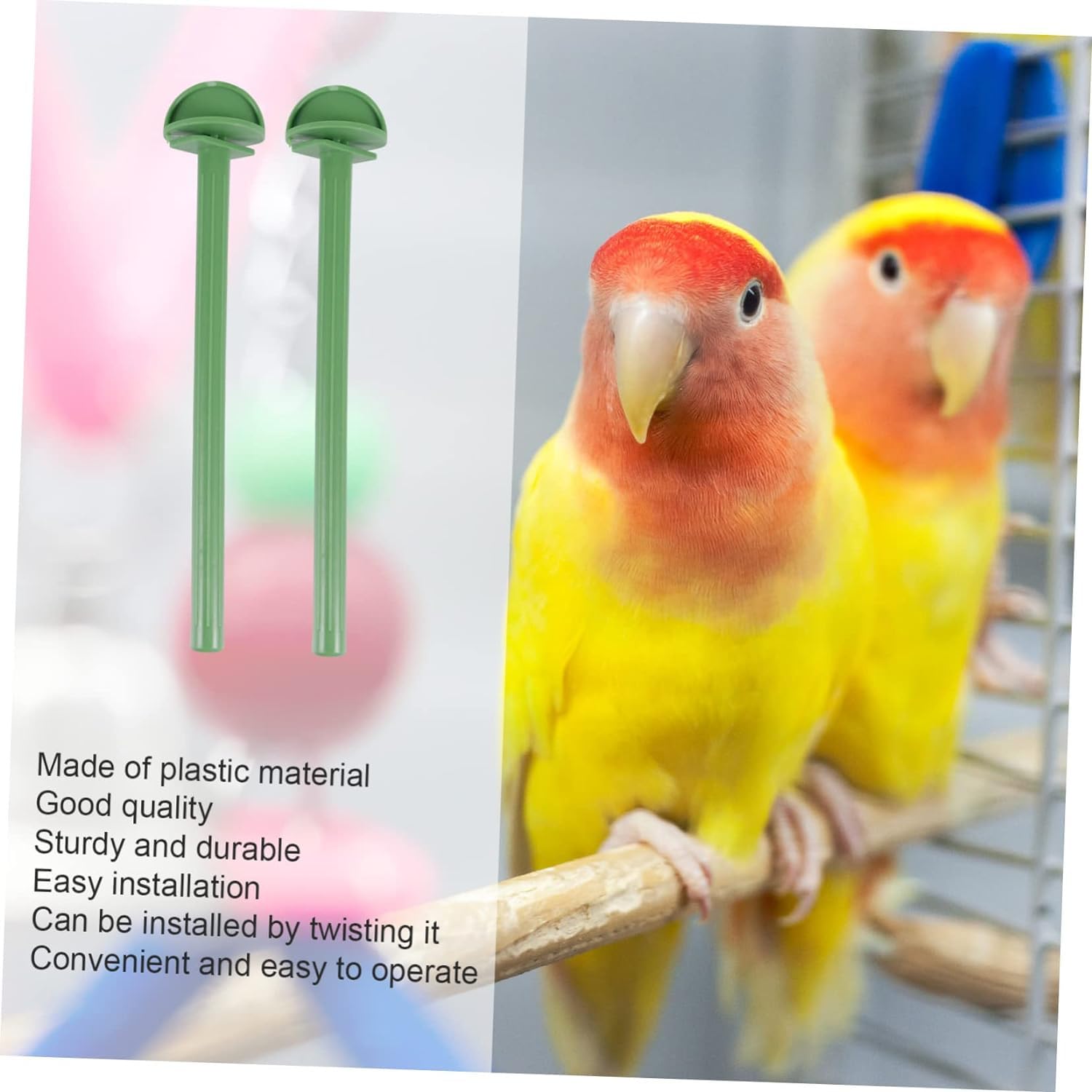 20 Pezzi Palo in Piedi Per Uccelli Trespolo Per Uccelli in Plastica Posatoio Per Il Riposo Del Pappagallo Posatoi Per Gabbie Per Uccelli Uccello Abito Stand Gabbia Per Uccelli (plastica)