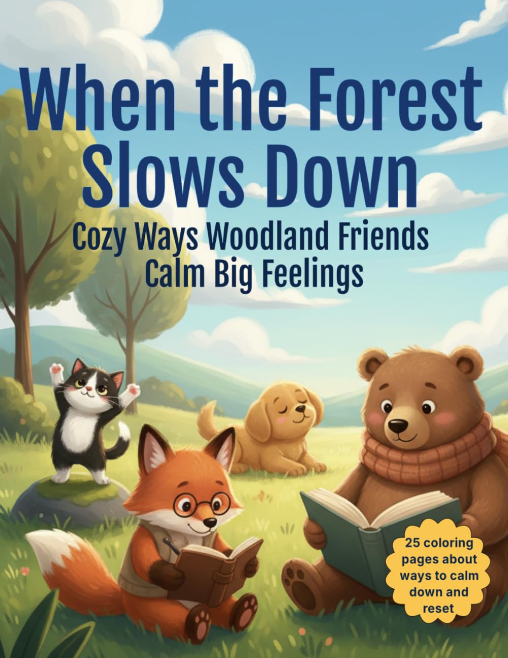 When the Forest Slows Down: Cozy Ways Woodland Friends Calm Big Feelings ("When the Forest..." Series, Cozy Coloring Books for Emotional Growth)