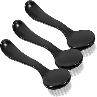 HOMSFOU 3pcs Large Black Facial Cleansing Bru...