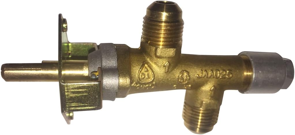 Meter Star CSA Certified Brass Safety Gas Valve for Fire Pit/Gas Grill, BBQ Grill Control Valve Assembly with 3/8" NPT(5/8UNF) Inlet and Outlet Corrugated or Flexible Hose : Patio, Lawn & Garden