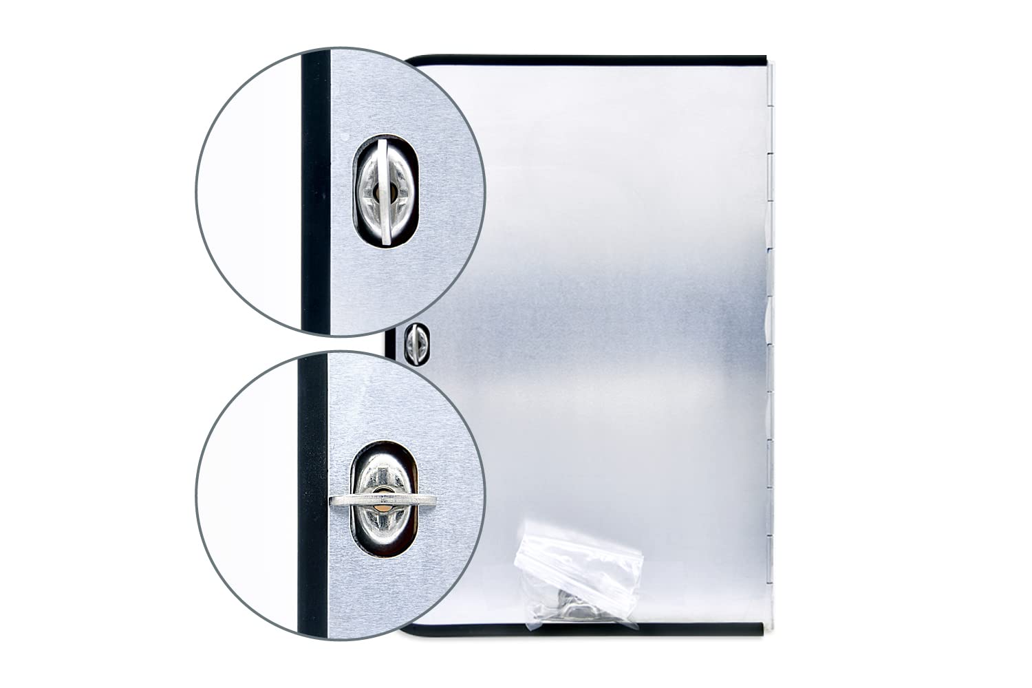 A-Tafel Klavierscharnier vertikal | A-Schild für Abfalltransport aus Aluminium | Klavierscharnier | vertikal klappbar | Kantenschutz wählbar | 400x300 mm | Warntafel Abfallschild (mit Kantenschutz)