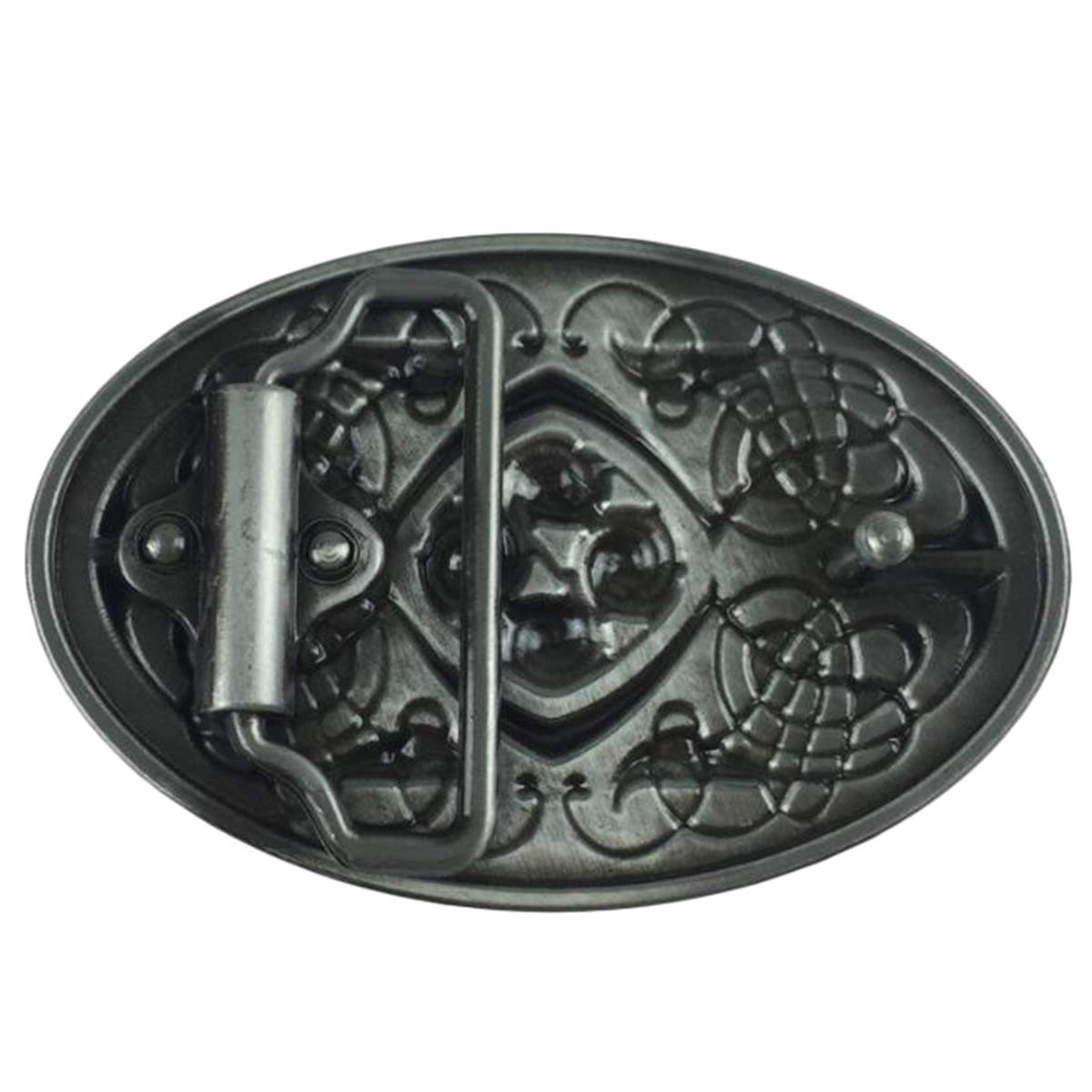 Daisybaby Vintage Celtic Knot Belt Buckle for Men Simple Cowboy Belt Buckles