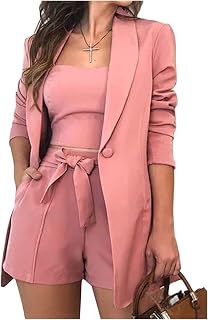 Pantalones Y Camiseta Sin Mangas De Tres Piezas For Mujer, Traje Con Pantalones, Conjunto Elegante, Traje De Ocio De Verano, Traje Informal De Color Sólido