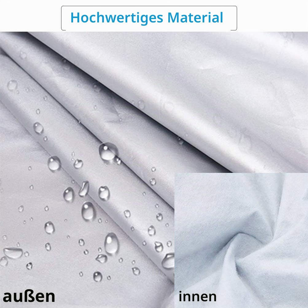 Halbgarage für Auto Windschutzscheibe Abdeckplane Winter Sommer Autoabdeckung wasserdicht Auto halbgarage Staubdicht Schneefest (Pickup (Crew Cab))
