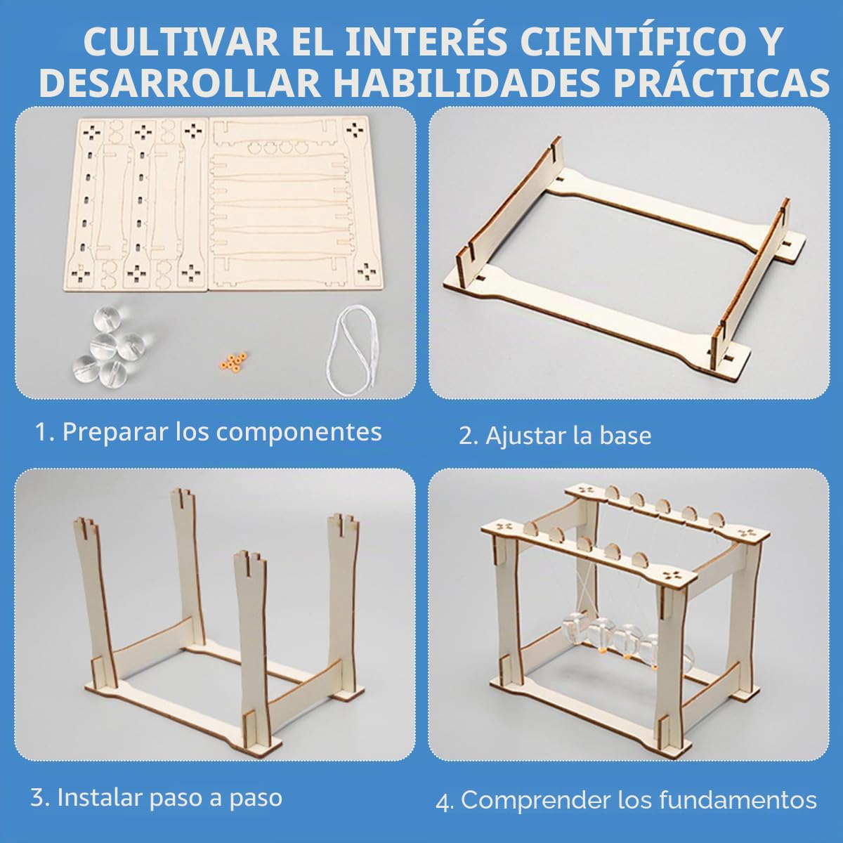 Kit de Construcción Científica, OctBird 6 Sets de Montaje y Experimentos, Montaje Electronico Kit Experimentos Juego de Electrónico Proyectos, Física Práctica, Science Kits Eléctrico DIY