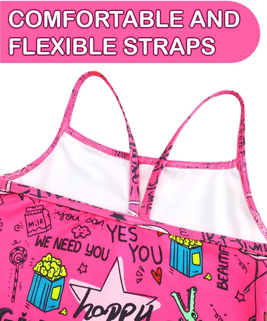 Girls Swimsuit One Piece Bathing Suit Kids' Swimwear Quick Dry Summer Beach - Image 4