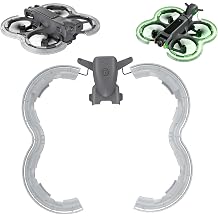 Propeller Guard Anti-collision Covers with Flash LED Lights for DJI AVATA2 Drone Propellers Protector Bumper Ring Warning Flashing Light Illuminated TPU Cover Skin