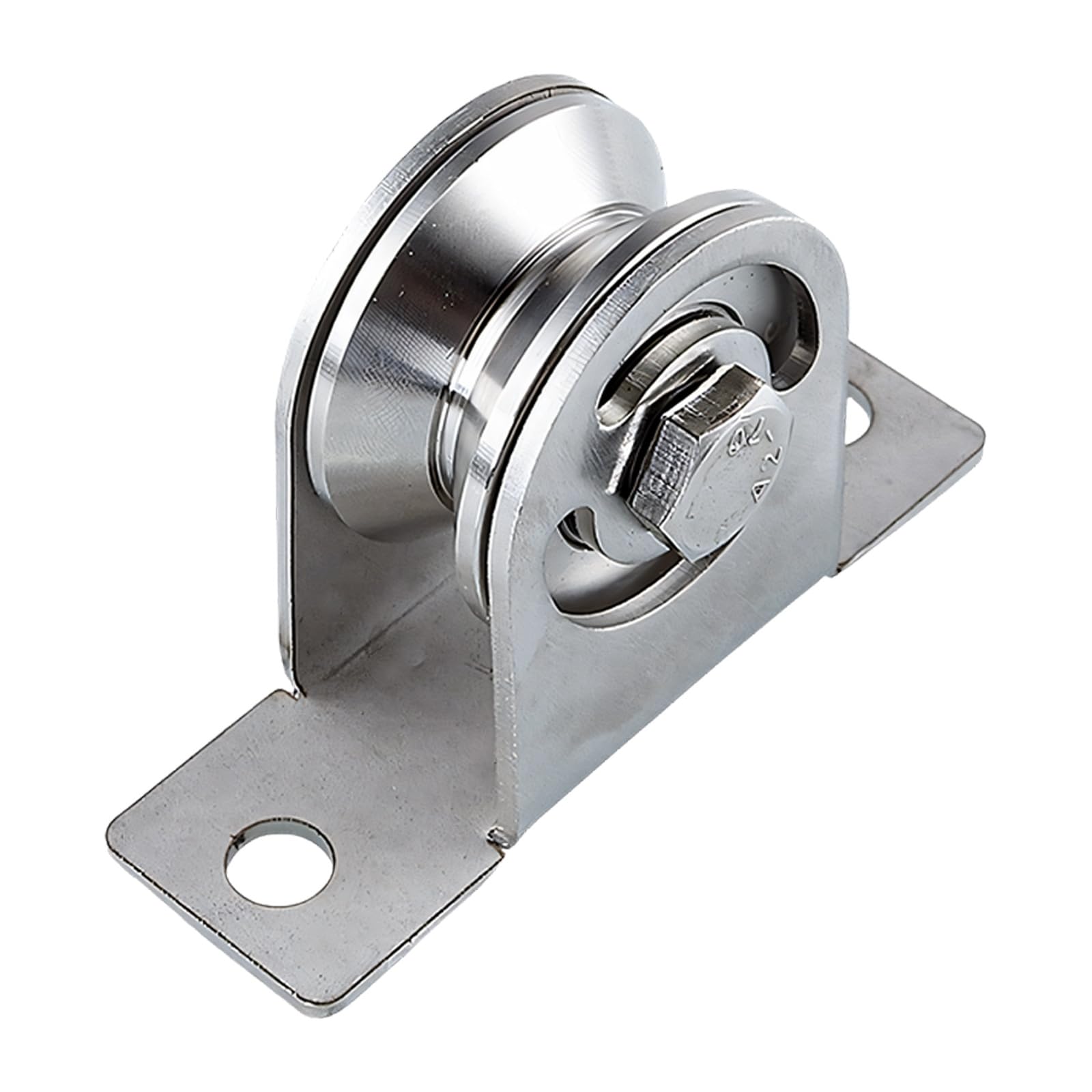Aqvjd V Type Premium Grooves Stainless Steel Pulley 100Kg Loading Capacity Pulley Block For Smooth Lifting Operations Stainless Steel Pulleys For Rope