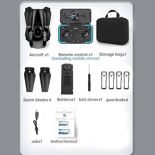 Miniatura 7 de Rojo Nuevo Cs9 Drone 4K Profesión Obstáculo Evitar Flujo Óptico Doble Cámara Hd Fpv Wifi Plegable Quadcopter RC Helicópteros Juguetes