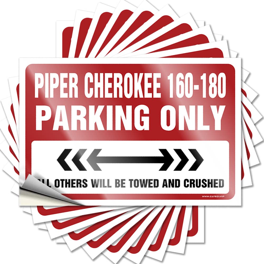 Funny Sticker Funky, Football Water Piper Cherokee 160-180 Parking Only | Funny Stuff(12X18CM)