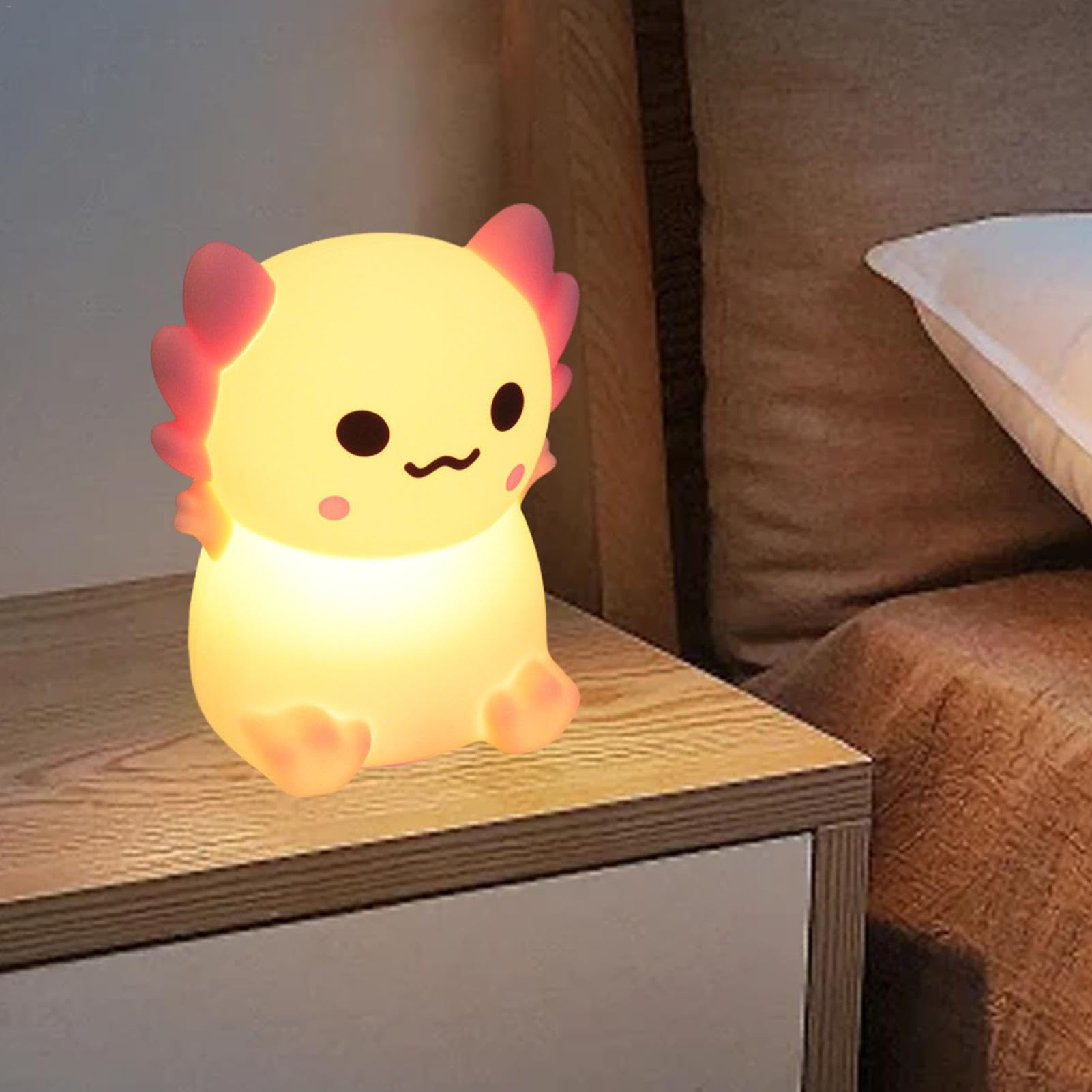 Axolotl Luce Notturna Ricaricabile Bambini Luce Bebè Lampada da Comodino Tattile Silicone Senza Fili Lampada Axolotl Bambini Decorazione Camera Letto | Leroy Merlin