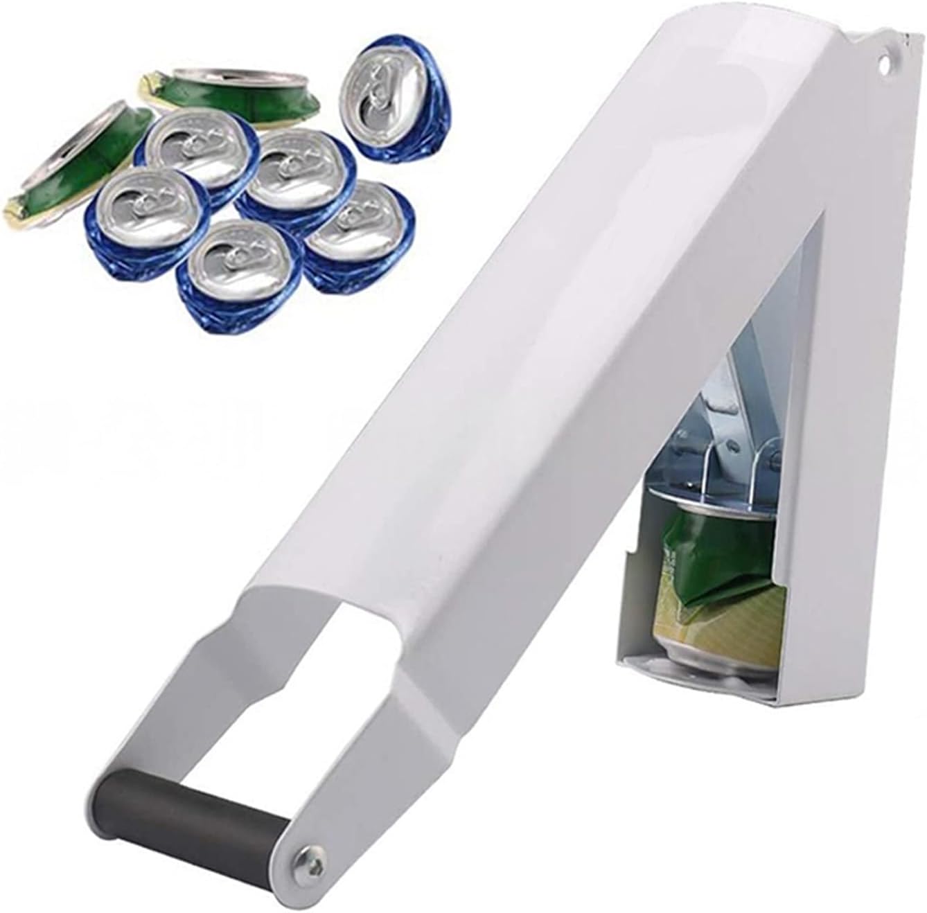 ordinarYone Strong Wall Mounted Can Crusher for Recycling Beverage Cans 12oz and 16oz with Polished Interior