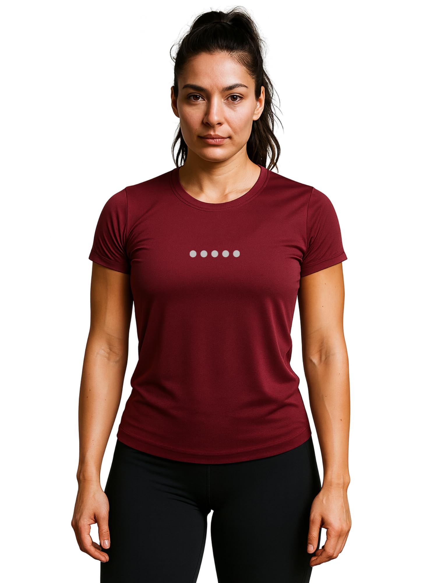 Women’s Gym T-Shirt | Quick Dry Sports Top for Workout, Running & Training | Round Neck Activewear Tee-POWER UP-image-46