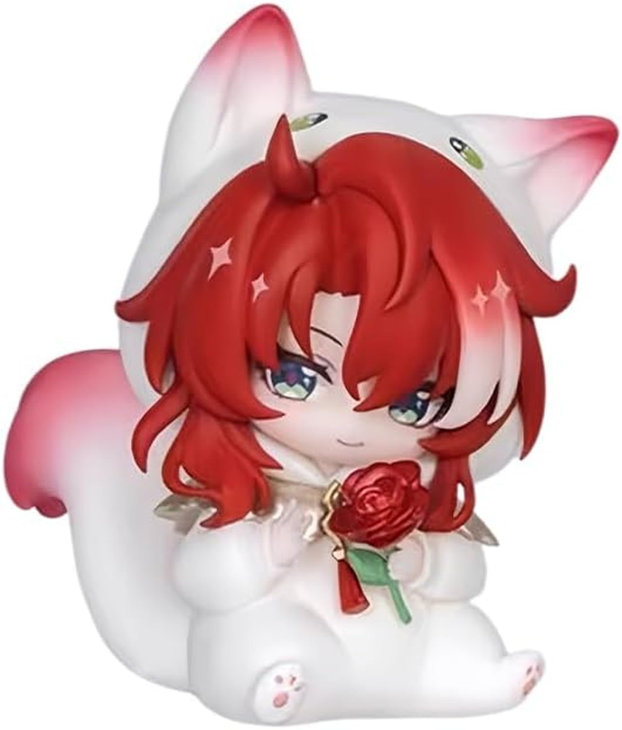 DAEFAG Anime Cute Chibi Figurine Boys Dormitory Kids Room Decor Collectible Figure Statue Gift, Argenti