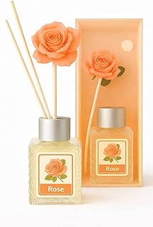 Premium Aroma Reed Diffuser Set | Citrus Essential Oil Room Freshener with Decorative Flower Sticks | Elegant Air Freshene Price In India