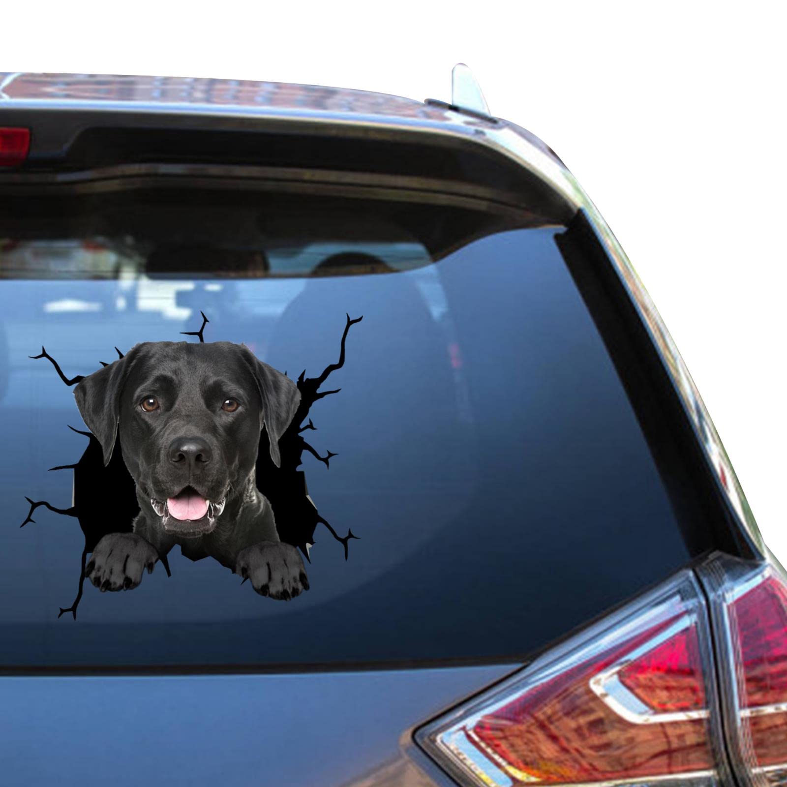 Black Lab Car Sticker Labrador Retriever Decal Kawaii Vinyl Automotive Decals for Faces Funny Jokes Vehicle Sticker
