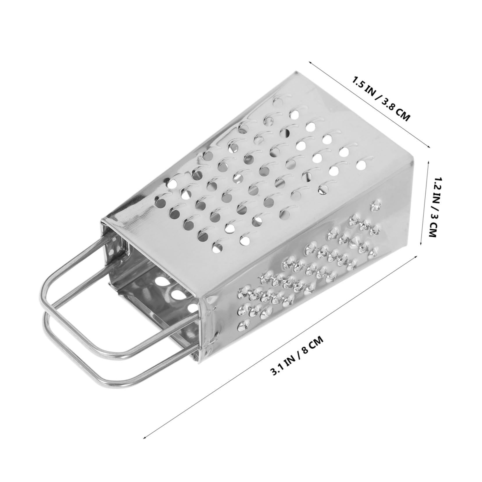 OKUMEYR Multi-purpose Mini Grater 2pcs Cheese Vegetable Slicer Sturdy Stainless Steel Shredder for Easy Grating