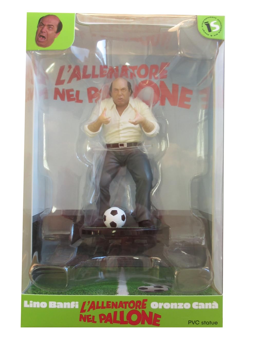 Infinite Statue LINO BANFI - L'allenatore Oronzo Cana' - Scena Film L'ALLENATORE NEL PALLONE - Statua Figura da Collezione in PVC - altezza 15cm - Cine-Moni
