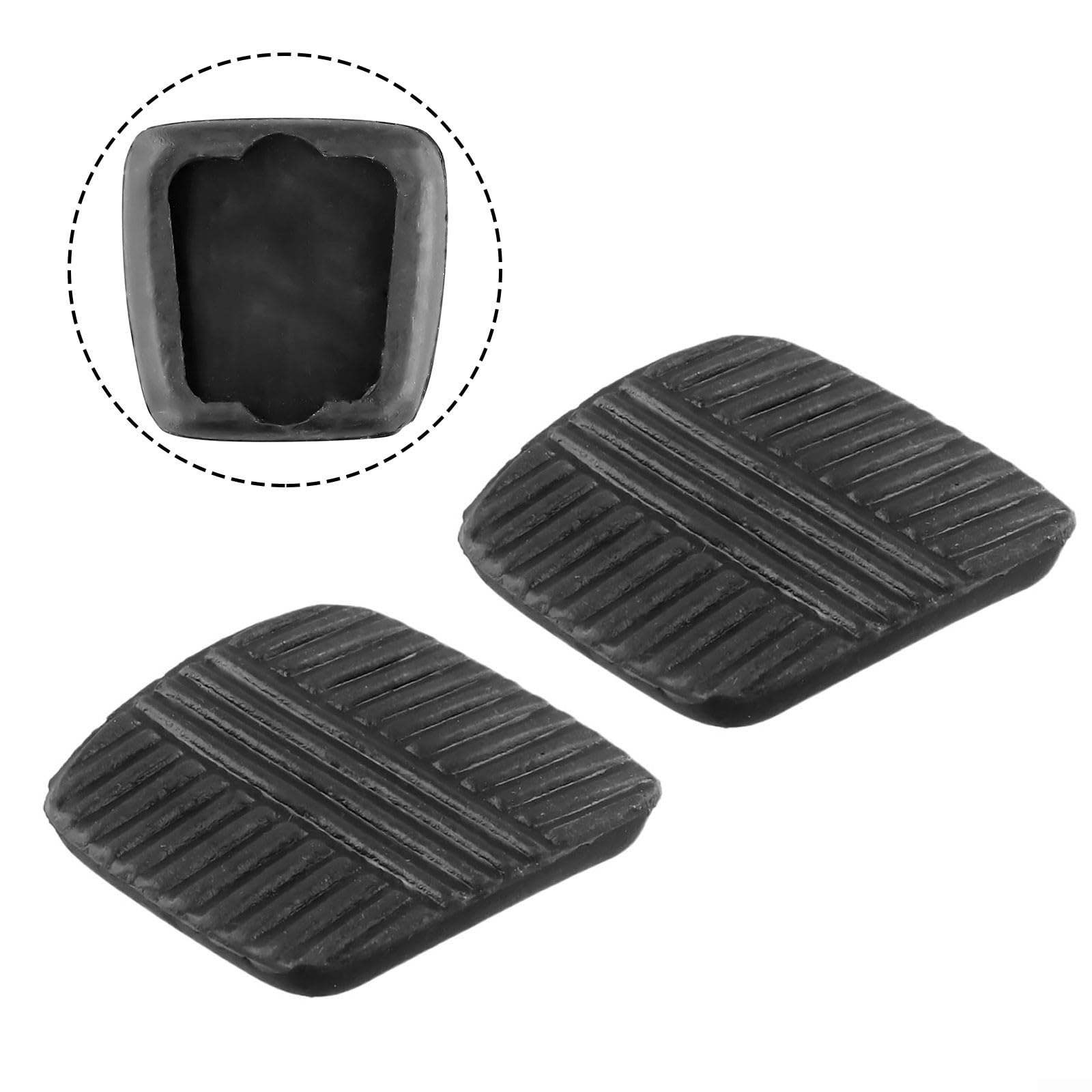 Juego de 2 fundas de goma para pedales de freno y embrague de coche para Nissan Patrol MQ