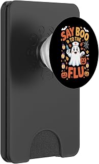 Say Boo to The Flu Nurse Doctor Hospital Staff Halloween PopSockets PopWallet for MagSafe