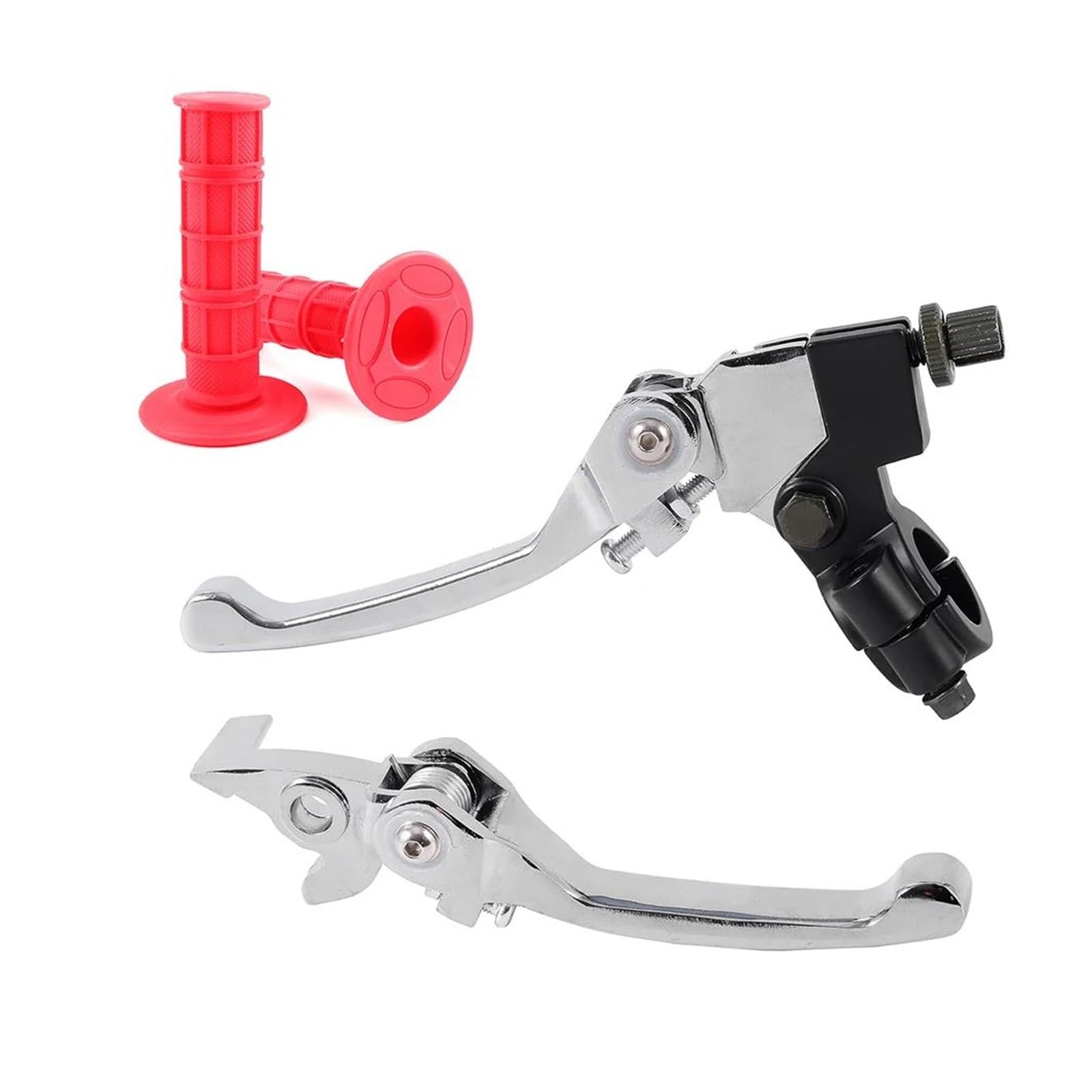 HONGSHIZI Handlebar Brake Clutch Lever Universal 1 Pair 22mm 7/8" Folding Aluminum Motorcycle Clutch Brake Lever Brake Lever(2)