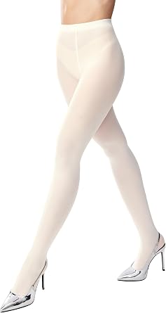 leg elegant Womens 80 Den Microfiber Soft Opaque Tights Pantyhose