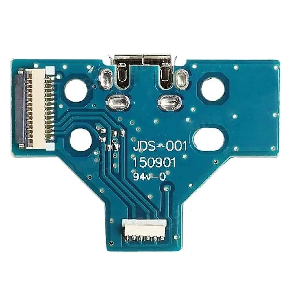 MMOBIEL Reemplazo del Puerto de Carga para PlayStation PS4 Modelo Dualshock 4 el Controlador: JDS-001 Cable Flexible de 12 Pines con Incl. (+) Destornillador